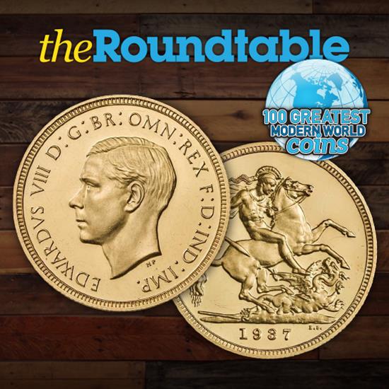 100 Greatest Modern World Coins Series: Great Britain 1937 King Edward VIII Gold Sovereign 100 Greatest Modern World Coins Series: Great Britain 1937 King Edward VIII Gold Sovereign