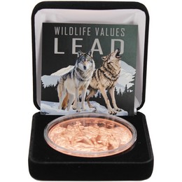 2026 100 Francs Cameroon Wildlife Value Series 5oz Copper High Relief Wolf Lead Coin OGP 2026 100 Francs Cameroon Wildlife Value Series 5oz Copper High Relief Wolf Lead Coin OGP