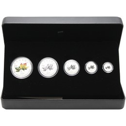 2027 Canada Silver Maple Leaf Fractional Set OGP 5pc Autumn Leaves 2027 Canada Silver Maple Leaf Fractional Set OGP 5pc Autumn Leaves