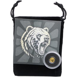 2026 50¢ NIUE 1/500oz Gold Grizzly Bear Prooflike Coin in Velvet Pouch 2026 50¢ NIUE 1/500oz Gold Grizzly Bear Prooflike Coin in Velvet Pouch