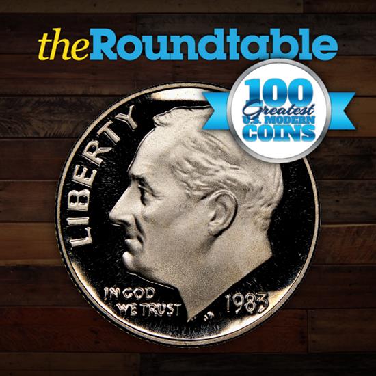 100 Greatest U.S. Modern Coins Series: 1983, No S, Roosevelt Dime, Proof 100 Greatest U.S. Modern Coins Series: 1983, No S, Roosevelt Dime, Proof