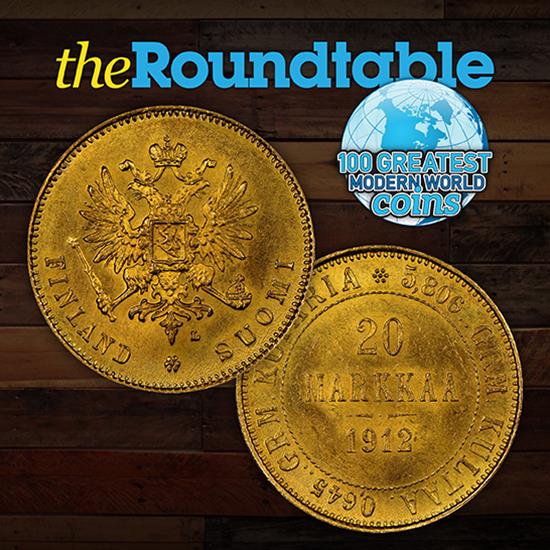 100 Greatest Modern World Coins Series: Grand Duchy of Finland 1912-L Gold 20 Markkaa 100 Greatest Modern World Coins Series: Grand Duchy of Finland 1912-L Gold 20 Markkaa