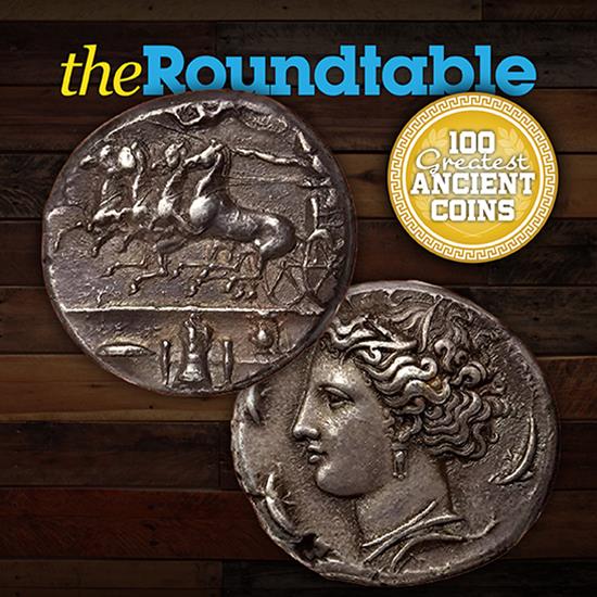 100 Greatest Ancients Coins Series: Euainetos Decadrachm (Sicily - 412-393 BC) 100 Greatest Ancients Coins Series: Euainetos Decadrachm (Sicily - 412-393 BC)