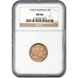 1938-D Buffalo Nickel NGC MS-66 1938-D Buffalo Nickel NGC MS-66