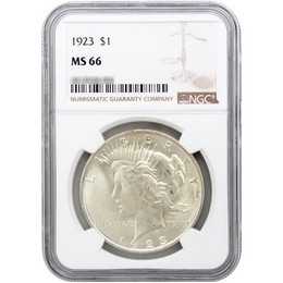 1923 Peace Dollar NGC MS-66 1923 Peace Dollar NGC MS-66