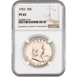 1953 Proof Franklin Half Dollar NGC PF-65 1953 Proof Franklin Half Dollar NGC PF-65