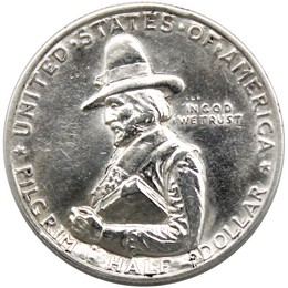 1920 Pilgrim Commem Half Dollar AU 1920 Pilgrim Commem Half Dollar AU