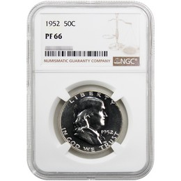 1952 Proof Franklin Half Dollar NGC PF-66 1952 Proof Franklin Half Dollar NGC PF-66