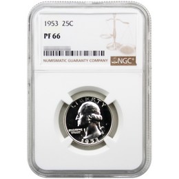 1953 Proof Washington Quarter NGC PF66 1953 Proof Washington Quarter NGC PF66
