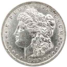 1889 O Morgan Silver Dollar AU/BU Condition 1889 O Morgan Silver Dollar AU/BU Condition