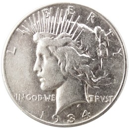1934 S Peace Dollar F/VF Condition 1934 S Peace Dollar F/VF Condition