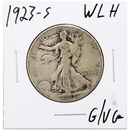 1923 S Walking Liberty Half Dollar G/VG Condition 1923 S Walking Liberty Half Dollar G/VG Condition