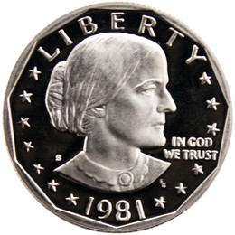 1981 S Proof Type 2 Susan B. Anthony Dollar Gem Proof 1981 S Proof Type 2 Susan B. Anthony Dollar Gem Proof