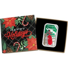 2026 Season's Greetings Winter Sledding 1oz .999 Silver Bar Enameled in Gift Box 2026 Season's Greetings Winter Sledding 1oz .999 Silver Bar Enameled in Gift Box