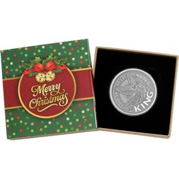 2026 Let Us Rejoice the King is Born 1oz .999 Silver Medallion in Gift Box 2026 Let Us Rejoice the King is Born 1oz .999 Silver Medallion in Gift Box