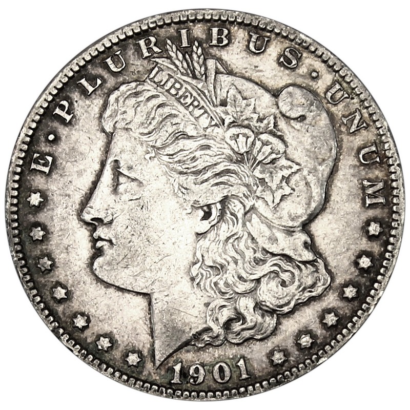 1901 O Morgan 90% Silver Dollar in VG/VF condition