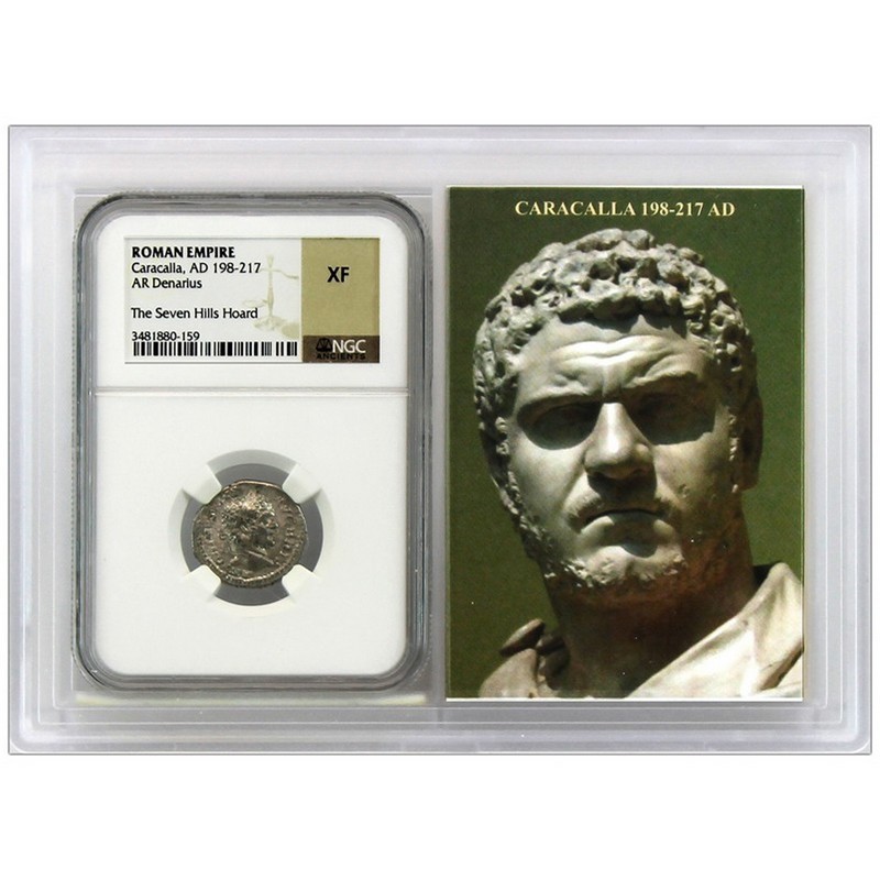 レア！古代ローマ帝国 カラカラ帝 】 AD198 - 217 NGC XF コレクション