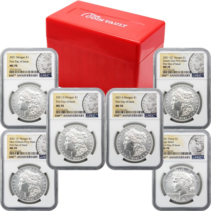 超格安価格 アンティークコイン 6 銀貨 2021 Set US Six Dollar - Coin