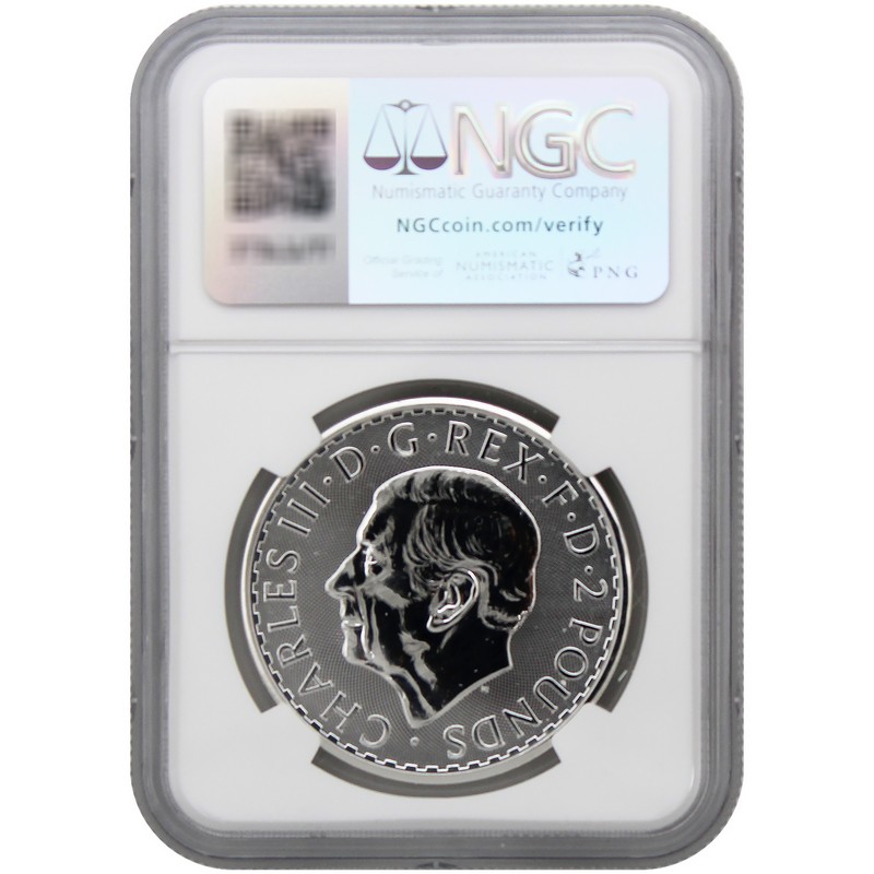 魅了 ロイヤル 2021 アームズ ② MS69ファーストリリース NGC 銀貨 £2