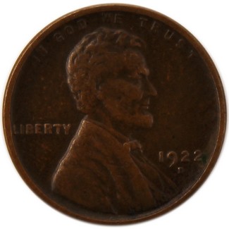 1922 D Lincoln Wheat Cent Average Circulated Condition