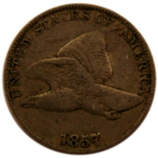 1857 Flying Eagle Cent Fine to Better Condition
