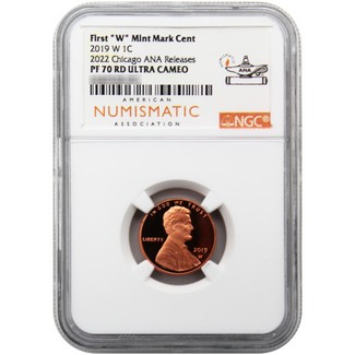 2019 W Lincoln Cent NGC PF70 RD Ultra Cameo (from Clad Proof Set) 2022 Chicago ANA Releases