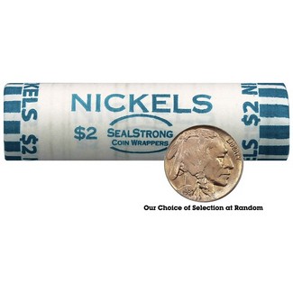 Buffalo Nickel Roll of 40 Circulated Coins