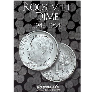 1946-1964 BU Roosevelt Dimes in an Album