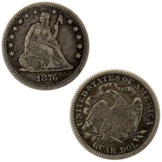 Liberty Seated Quarter 1838-1891 Very Good- Fine Condition