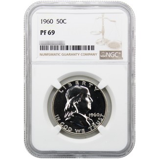 1960 Proof Franklin Half Dollar NGC PF69