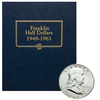 1948-1963 Franklin Half Dollar BU Set  in Album