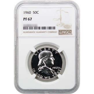 1960 Proof Franklin Half Dollar NGC PF-67