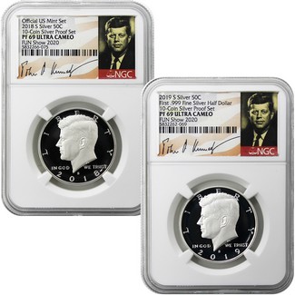 FUN Show 2020 Kennedy Half Dollar Proof 69 Collection