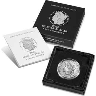 2021 S Morgan Silver Dollar Brilliant Uncirculated in OGP