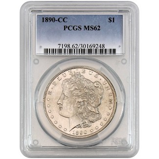1890 CC Morgan Dollar PCGS MS62