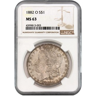 1882-O Morgan Dollar NGC MS-63