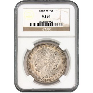 1892-O Morgan Dollar NGC MS-64