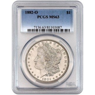 1882-O Morgan Dollar PCGS MS-63