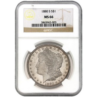 1880-S Morgan Dollar NGC MS-66