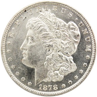 1878 Morgan Dollar 7/8TF Brilliant Uncirculated