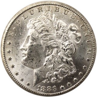 1883-CC Morgan Dollar BU