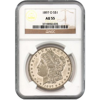 1897-O Morgan Dollar NGC AU-55