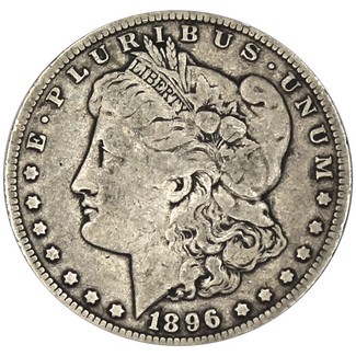 1896 O Morgan 90% Silver Dollar in XF/UNC condition