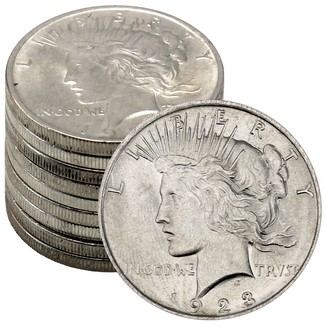 Great Northeast Silver Hoard AU/BU Peace Silver Dollars