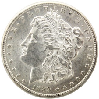 1889 S Morgan Dollar Brilliant Uncirculated Condition