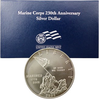 2005 Marines BU Commemorative Dollar