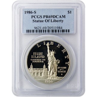 1986 Statue of Liberty Proof Commem Dollar PCGS PR69 DCAM
