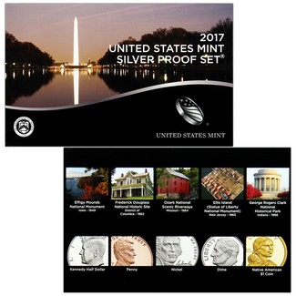 2017 S Silver Proof Set in OGP (10 Coins)