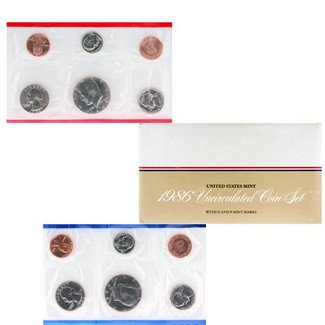 1986 Mint Set in OGP (10 coins)