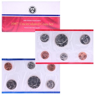 1987 Mint Set in OGP (10 coins)